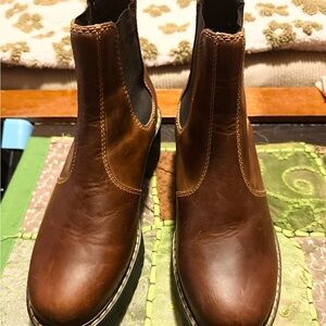 Dr. Martens ROMETTY WOMEN'S BUTTERSCOTCH LEATHER CHELSEA BOOTS Size 10